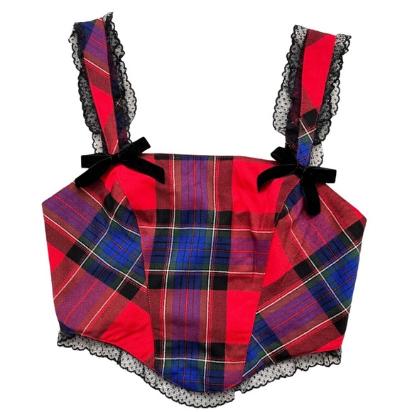 Urban Outfitters Tops - Urban Outfitters Plaid Bustier Top Medium